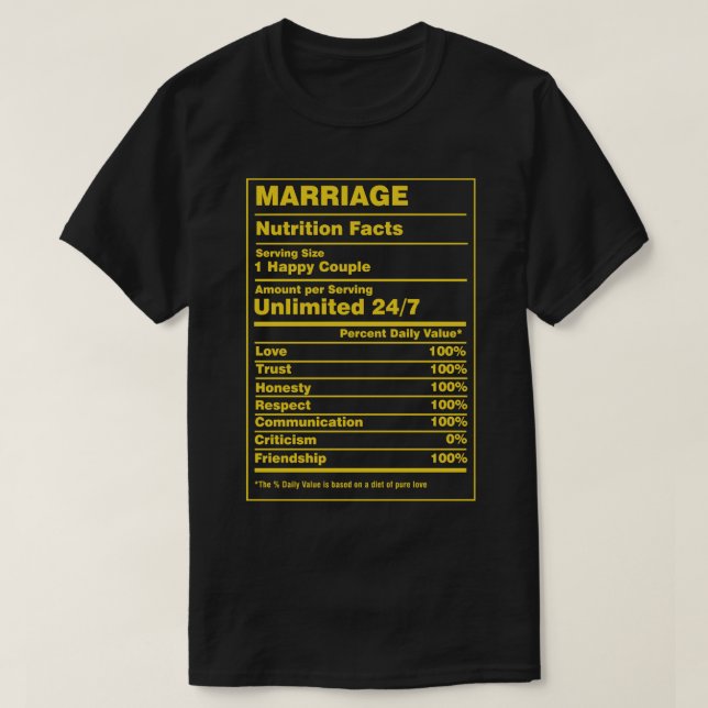 Näringsfenomen Giftermål T Shirt (Design framsida)