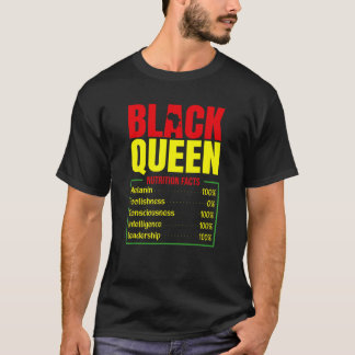 Näringsfenomen hos en svart drottning t shirt