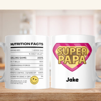 Näringsfenomen som drivs av Pappa-skämt - Toppen P Kaffemugg