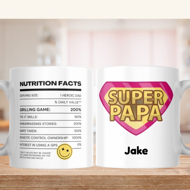 Näringsfenomen som drivs av Pappa-skämt - Toppen P Kaffemugg (Skapare uppladdad)