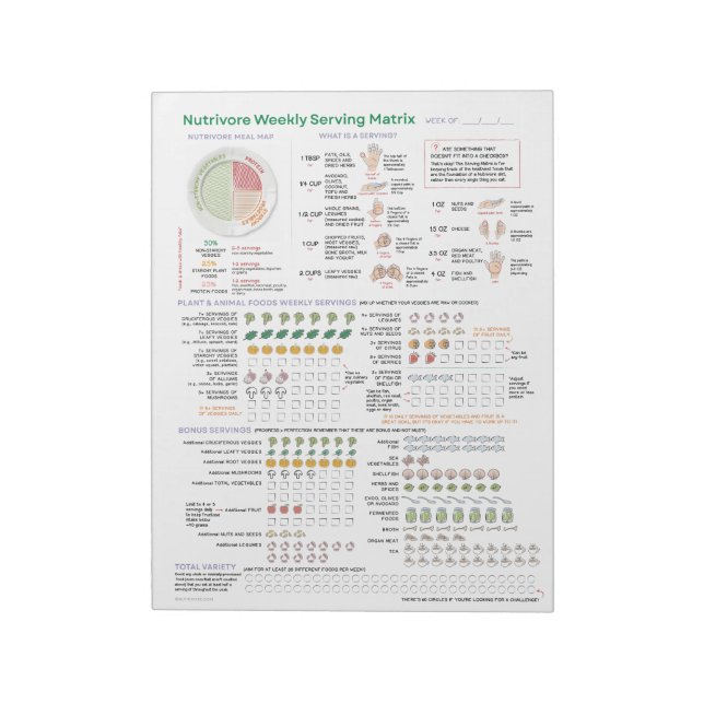 Näringsidkare veckovis servera matris - 40 sidor l anteckningsblock (Roterad)