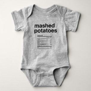 Näringsinformation om streckad potatis t shirt