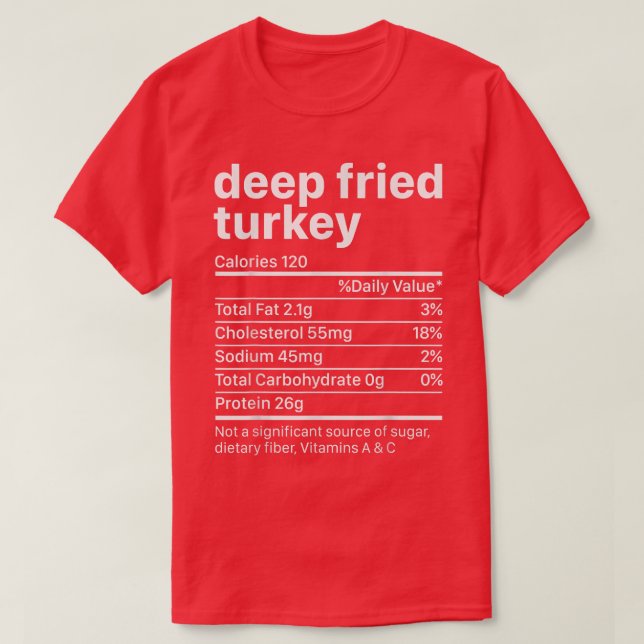 Näringsingredienser för Thanksgiving i Turkiet Nu T Shirt (Design framsida)