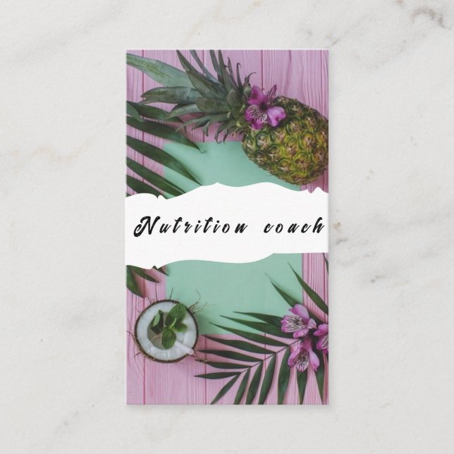 Näringsterapist och Hälsa Visitkort (Framsida)