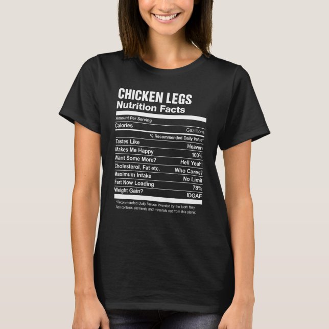 Näringsvärde Kycklinglår T Shirt (Framsida)