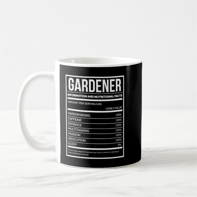 näringsvärdesdeklaration för kvinnor kaffemugg (Vänster)
