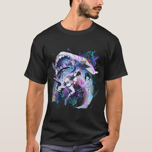 Narja och Elysion Wyrm Chaos Zero Mardröm Replik T Shirt (Framsida)