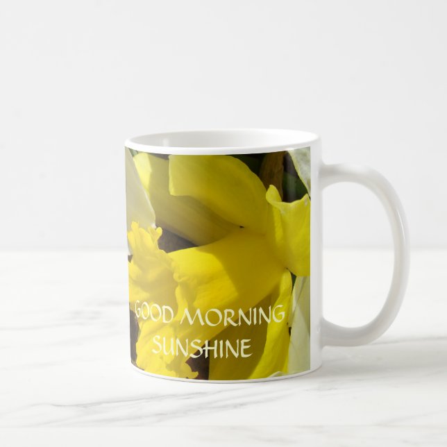 NARKISSOSBLOMMOR Daffodilblommor KAFFEKOPP RESKOPP (Höger)