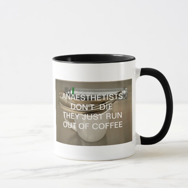 NARKOSLÄKAREAR DÖR INTE DEM KÖR PRECIS UT UR KAFFE MUGG (Höger)