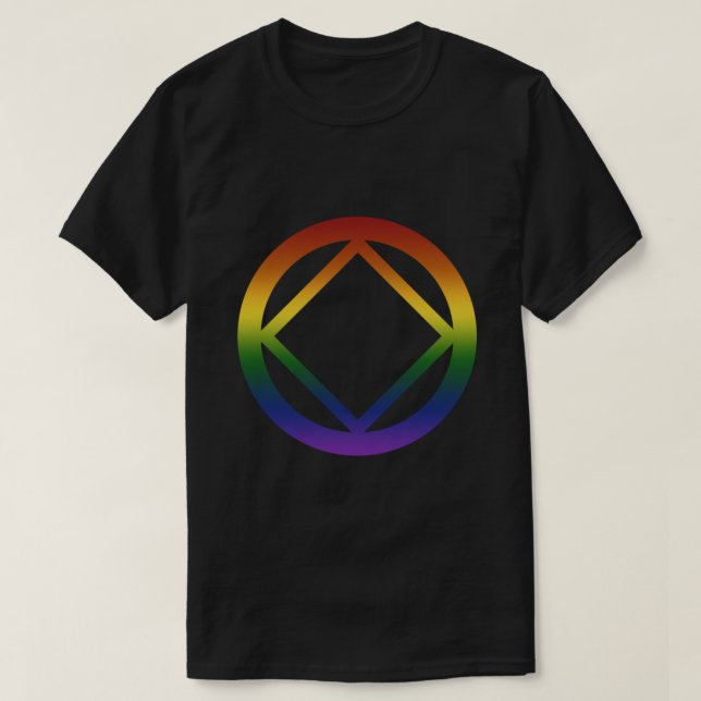 Narkotika Anonym regnbåge Pride Symbol Classic T Shirt (Design framsida)