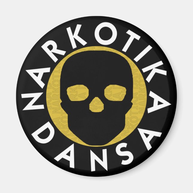NARKOTIKA LIV Smör runt magnet svart N3 (Framsidan)