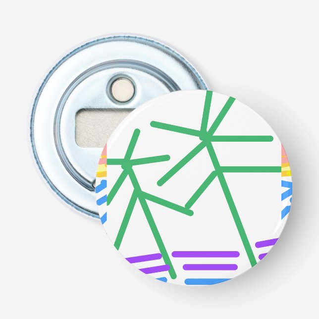 Närliggande Abstrakt Flasköppnare (Framsidan)