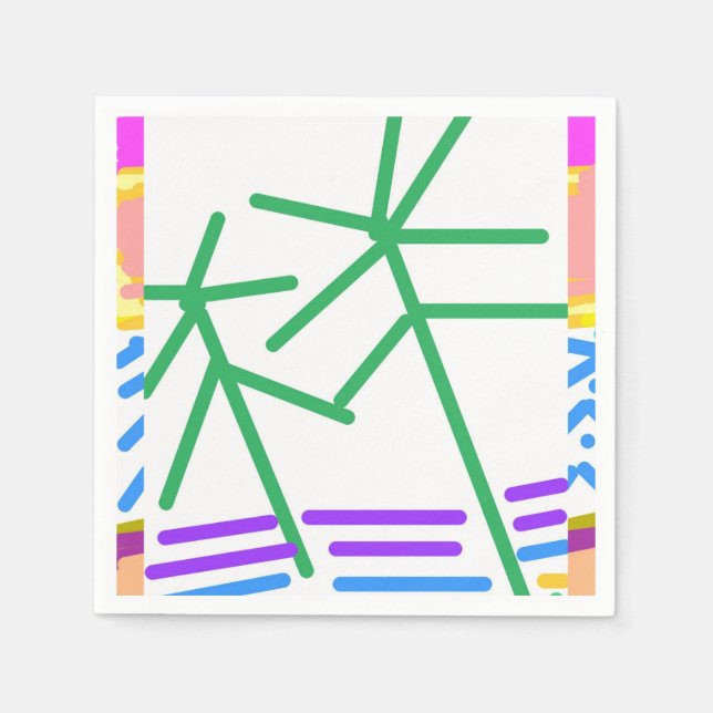 Närliggande Abstrakt Pappersservett (Framsidan)