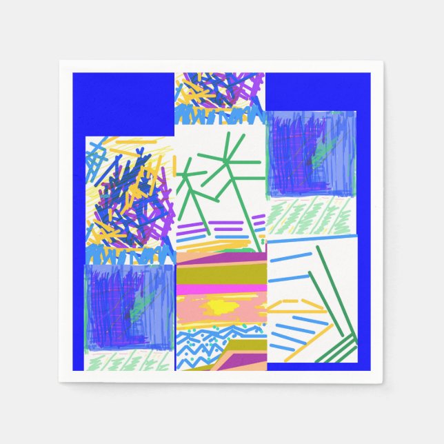 Närliggande Abstrakt Pappersservett (Framsidan)