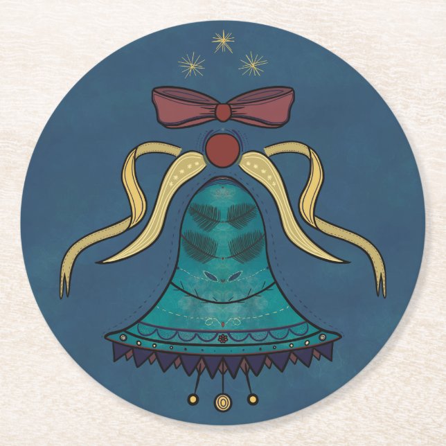 Närliggande Helgdagar Underlägg Papper Rund (Framsidan)