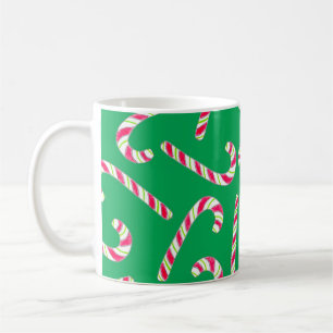 Närliggande polkagrisar kaffemugg