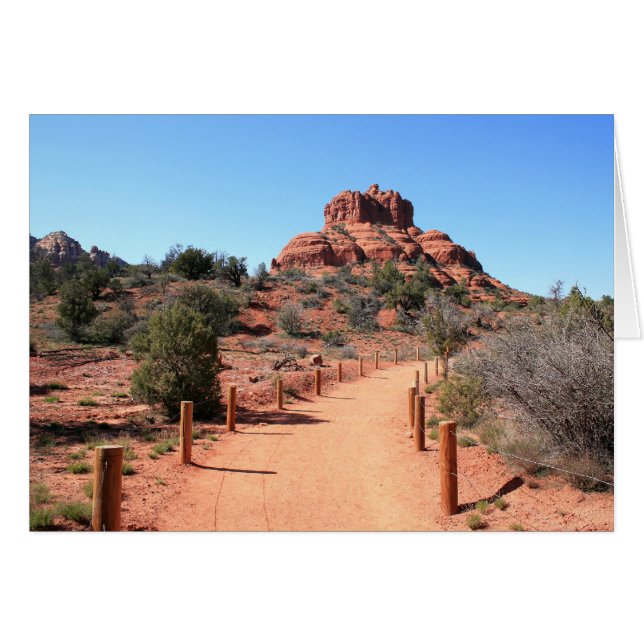 närmar sig Bell Sten Hälsningskort (Framsidan Horizontal)