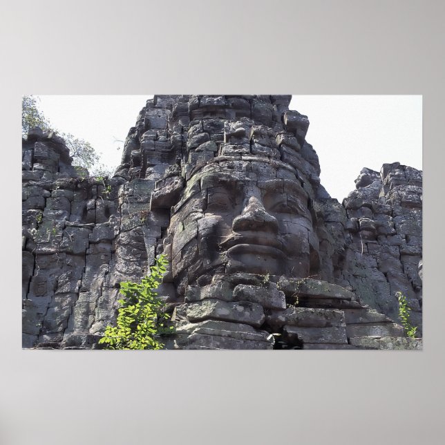 närmare uppgifter om ansikte i Gopuram Väster-Torn Poster (Framsidan)