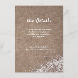 Närmare uppgifter om Burlap Snöre silver glitter r Tilläggskort