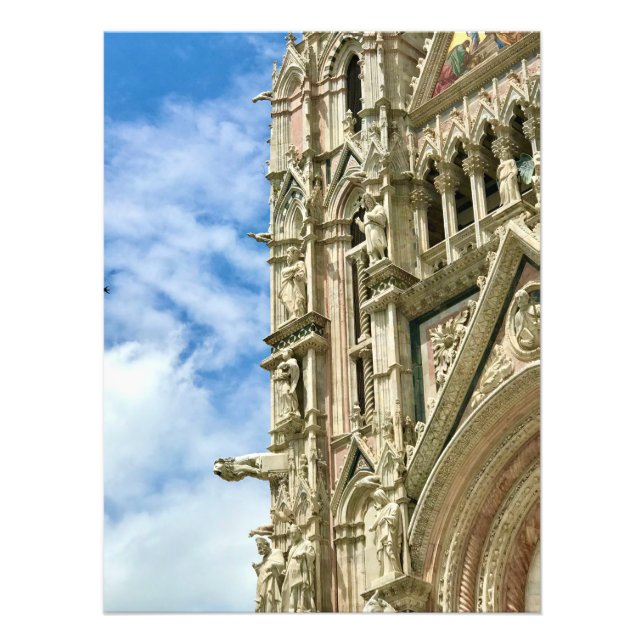 Närmare uppgifter om Duomo i Siena, Italien Fototryck (Framsidan)