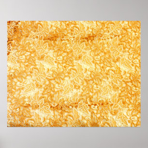 Närmare uppgifter om guld snöre mönster i trasa poster