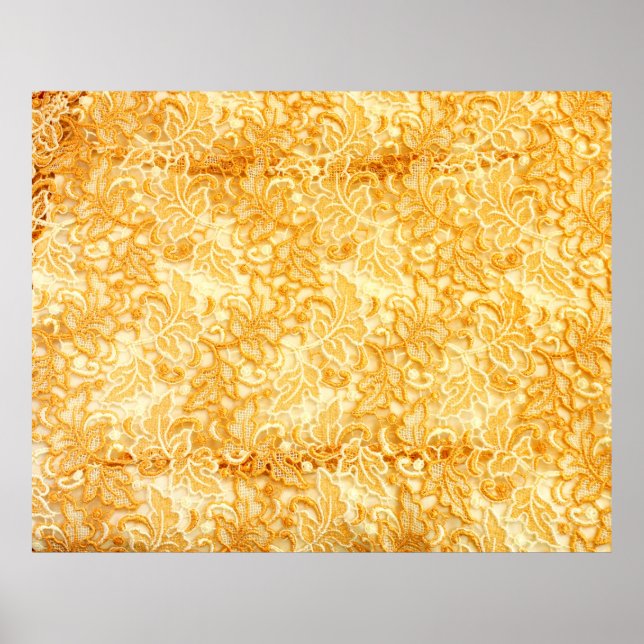 Närmare uppgifter om guld snöre mönster i trasa poster (Framsidan)
