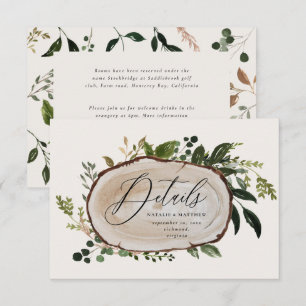 Närmare uppgifter om Rustic Foliage Farmhouse Eleg Tilläggskort