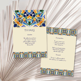 Närmare uppgifter om Talavera azulejo Blue tile Me Tilläggskort