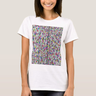 Narmin | Färgglatt Upprepande Handritat Mönster T Shirt