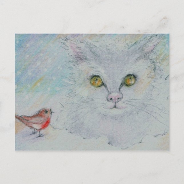 Narnia-ögonen och Robin i en besvärlig julfred Helg Vykort (Framsida)