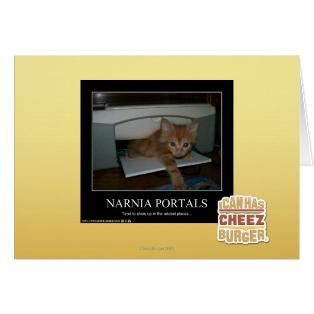 Narnia Portals Hälsningskort (Framsidan Horizontal)