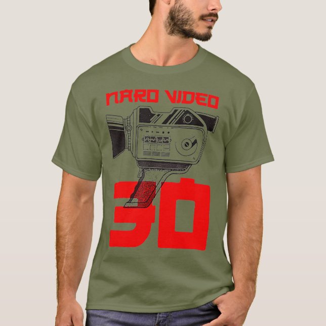 Naro Video Since 1989 Camera Graphic T Shirt (Framsida)