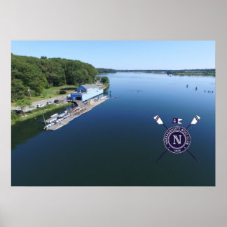 Narragansett Boat Klubb Aerial Photo Poster