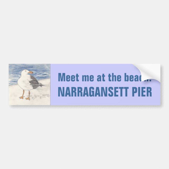NARRAGANSETT-klistermärke Bildekal (Framsidan)