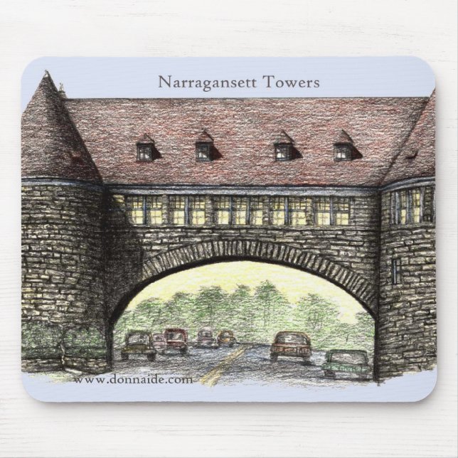 Narragansett står hög Mousepad Musmatta (Framsidan)