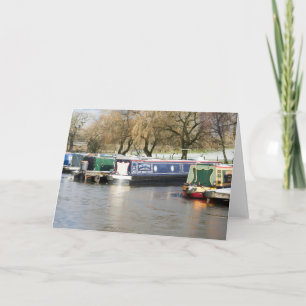 Narrow Boats Frozen Canal Tack Kort