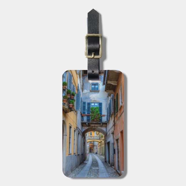 Narrow City Street, Italien Bagagebricka (Vertikal Framsida)