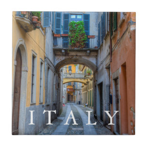 Narrow City Street, Italien Kakelplatta