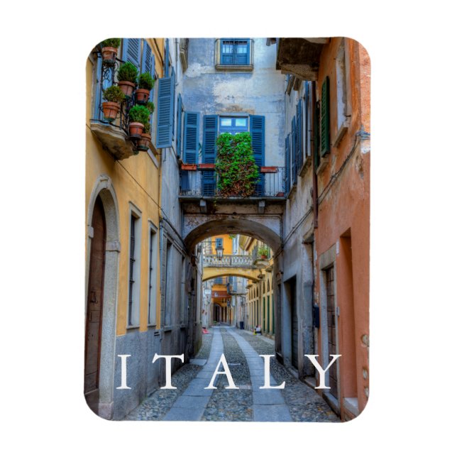 Narrow City Street, Italien Magnet (Vertikal)