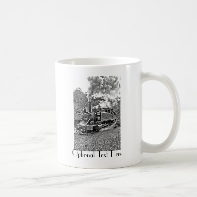 Narrow Gage Steam Tåg Puffing Engine Kaffemugg (Höger)