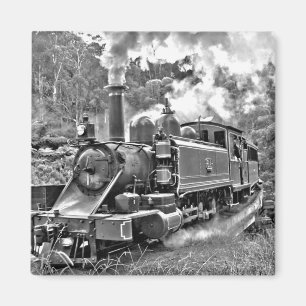 Narrow Gage Steam Tåg Puffing Engine Magnet