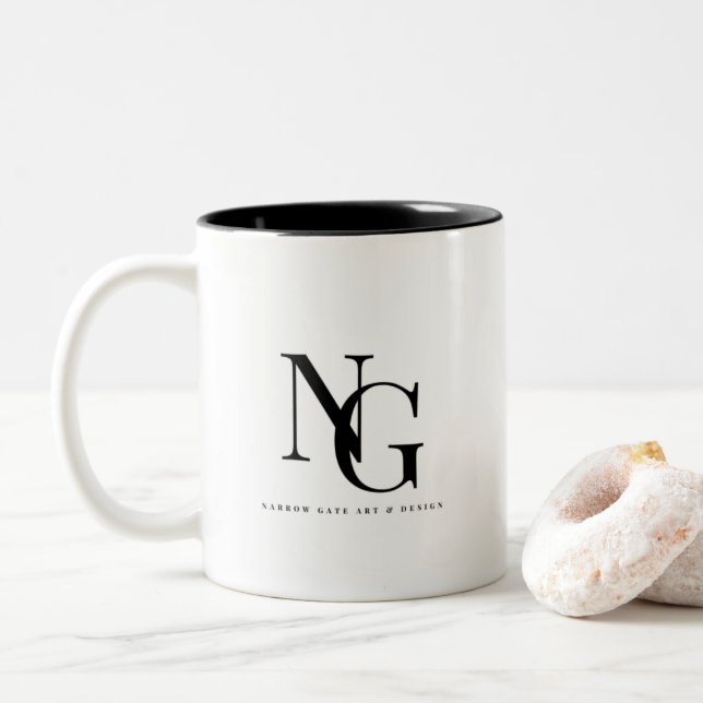 Narrow Grind Art & Design Logotyp Coffee Mugg (Med munk)