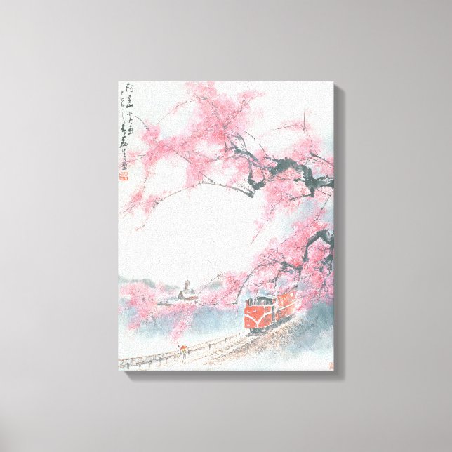 Narrow-linked Tåg vid Mt. Ali Canvastryck (Framsida)