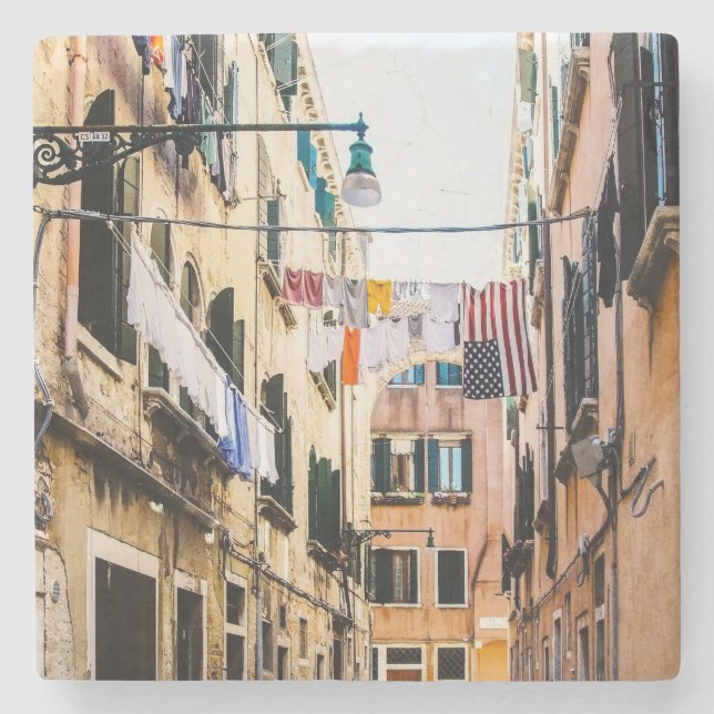 Narrow street i Venedig Stenunderlägg (Framsidan)