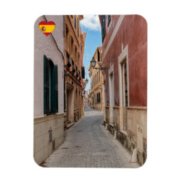 Narrow street in Ciutadella - Menorca, Spanien Magnet