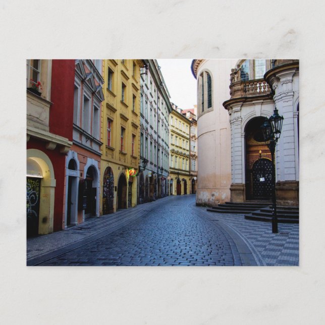 Narrow Street, Prague, Czech Republic Vykort (Framsida)