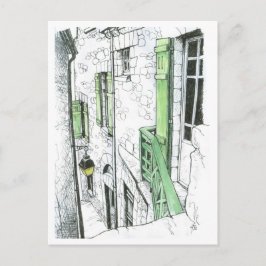 Narrow Street vid Mont St. Michel Vykort