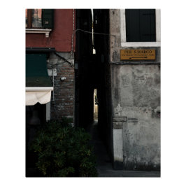 Narrow venetian alleyway (2024) perfect poster