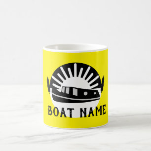 Narrowboat Canal Boat Living Doormat Resemugg Kaffemugg