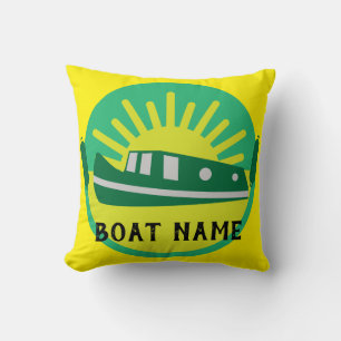 Narrowboat Canal Boat Living Doormat Resemugg Kudde